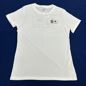 Pelagic T-Shirt Youth XL White Icon Premium Crew Neck‎ Graphic Tee Sailfish NEW